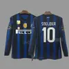 Jersey Retro Manga Larga Uniforme de Fútbol Beckham Zidane Messi C Ronaldo Jersey Clásico