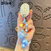Llavero de Peluche Auténtico de Stitch Muñeco Exquisito Cadena para Teléfono Llavero con Cuentas Colgante para Bolso de Pareja