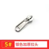 Cremallera de mochila de metal spot engrosada No. 3 No. 5 cerradura de nylon para equipaje deslizador No. 8 No. 10 venta al por mayor