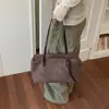 Bolsa de Axila Grande Capacidade Super Quente Outono/Inverno Feminina 2026 Nova Suede Pelúcia Bolsa de Mão Ombro para Trabalho Bolsa Almofada Retrô
