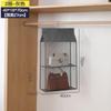 Bolsa de almacenamiento colgante para puerta de armario, bolsa de almacenamiento colgante para ropa, bolsa organizadora de malla para almacenamiento en el hogar