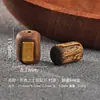 Plata 925 Chapada en Oro Cuentas Barril de Madera de Águila Natural Cuentas Espaciadoras Parche Cuentas Sueltas Accesorios para Joyería Hecha a Mano DIY Pulsera Accesorios de Juego Cultural
