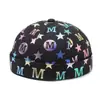 Sombrero de verano para hombre sombrero de melón de cuero sombrero principal de piso sombrero coreano de calle hipster hip hop sombrero sin ala yuppie moda sombrero de piso