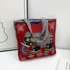 Bolsa de Hombro Thai Transfronteriza con Elefante Bordado Moda para Mujer Nueva Bolsa de Lona Portátil de Gran Capacidad para Mujer