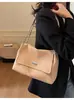 Bolsa de Ombro Feminina Grande Capacidade Versátil Casual Nova Moda Primavera 2026 com Acabamento de Luxo para o Dia a Dia Bolsa Tote