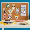 8 Collage Cambiaformas Día de Muertos Mexicano Dibujo Animado Pintado Manualidad DIY Decoración para Teléfono Móvil Cuaderno Pegatinas Impermeables
