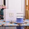 Taza de Café y Platillo de Porcelana de Hueso para Comercio Exterior para Parejas, Uso Doméstico, Taza para Té de la Tarde de Hotel Restaurante, Regalo para Mejor Amigo Caja de Regalo al por Mayor