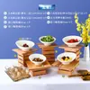 Mesa de Buffet de Hotel Vajilla Plato de Ensalada de Frutas Plato Frío Estante de Exhibición de Comida Bol de Condimentos para Hot Pot Estante para Postre y Pausa para el Té