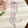 Pinza para el cabello con lazo de cinta francesa, borla larga con cuentas, estilo ballet, cabello de niña dulce, par, lote de nuevos accesorios para el cabello