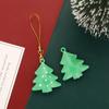 Campana de estrella de cinco puntas con pintura de color transfronterizo, campana creativa de hierro para árbol de Navidad con cuerda, accesorios de decoración navideña DIY