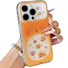 Capa de Celular Torrada para Apple 17promax iPhone 16 Huawei Janela Coração Capa Macia