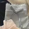 Calcinha de Renda com Laço Pure Desire Verão Fina Sexy Renda Cintura Média Seda Gelada Roupa Íntima Feminina Sem Costura Respirável