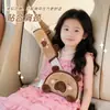 Almohadillas para cinturón de seguridad de coche Blue Rain, diseño de dibujos animados, para niños, previenen rozaduras, soporte de hombro para cinturón de seguridad de coche, ajustables y fijos