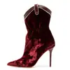 Botas Europeias de Moda de Salto Alto Transfronteiriças, Botas Femininas Stiletto de Cano Médio, Sapatos Femininos Aliexpress para Cosplay