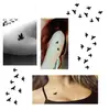 Tatuaje de animales oscuros en la muñeca para hombres y mujeres, tatuaje de dedo de golondrina, pegatinas de tatuaje de moda Lins