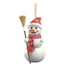 Suprimentos de Natal Boneco de Neve de Natal Único Pingente Decorativo Acrílico Pendurado Decorações de Feriado para Árvore de Natal