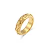 Brincos e pulseiras de nicho de luxo em aço inoxidável transfronteiriços europeus e americanos, aço titânio banhado a ouro 18K, padrão de estrela e lua em relevo, cravejados com zircônia