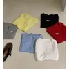 Wgwe2026 Moda de Verano Simple Elegante Versátil Ajuste Delgado Juvenil Media Apertura Cuello Manga Corta Camiseta para Mujer W9110