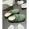 Mules Únicas de Pliegues con Suela Gruesa Estilo Birkenstock para Mujer, Novedad Primavera 2026 Mocasines Cerrados Retro sin Cierre