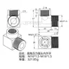 Conector de acero inoxidable 304 engrosado de alta presión de doble rosca interna y externa en ángulo recto CNC de acero inoxidable 304