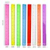 Regla de plástico transparente de 30 cm y 2,8 pulgadas, para estudiantes, venta directa transfronteriza, venta al por mayor directa de fábrica
