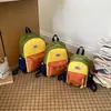 Mochila Infantil Jardim de Infância Estilo Coreano Color Blocking Fashionável Mochila para Ensino Fundamental Leve Tendência Bolsa Escolar para Meninas e Meninos