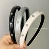 Diadema estrella de personalidad de Corea del Sur diseño nicho cuero versátil diadema de borde estrecho parte superior alta del cráneo temperamento dulce y genial accesorios para el cabello