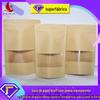 Sacos de Papel Kraft, Sacos Auto-Suportes Auto-Selantes, Sacos Selados Transparentes de Alta Definição para Embalagem de Alimentos, Sacos Seláveis para Lanches, Nozes e Presentes