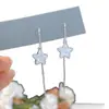 Pendientes de Estrella Novedosos Versátiles Simples Suaves de Aguja de Plata S925 Diseño de Nicho Exquisitos Dulces Pendientes de Hada