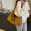 Bolso de Hombro Estilo Coreano Retro Estilo Perezoso para Mujer Nuevo Gran Capacidad Color Sólido Bolso de Axila Moda Transfronteriza Bolso Cruzado Versátil