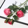 Flores Artificiais Novo Estilo Rosa Tulia Flores de Casamento Buquê de Flores Falsas Decoração de Flores de Seda de Alta Qualidade Arte Floral Suave