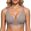 TK Amazon En Stock Transfronterizo Tallas Grandes Mujer Estampado Leopardo Jelly Bra Soporte Suave Busto Grande Transpirable Sin Costuras Sujetador