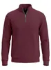 Sudadera deportiva casual de manga larga, color liso, con cremallera a media altura y estampado jacquard para hombre, transfronteriza, de primavera y otoño, corte ancho, para exportación
