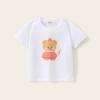 Camiseta de manga corta para niñas, ropa de verano para niños, camiseta nueva de algodón holgada con dibujos animados para niños, ropa de verano para niños