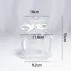 Jarrón de vidrio sodo-cálcico personalizado transfronterizo, tarro de almacenamiento simple estilo europeo, pieza decorativa de alta gama para sala de estar y dormitorio