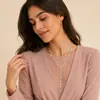 Corrente de suéter com pingente de estrela em forma de Y longa, simples, versátil, elegante, de luxo leve, transfronteiriça europeia e americana, para mulheres
