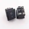Interruptor de tipo barco KCD4 Negro hexagonal de dos posiciones interruptor de lavavajillas corriente aparato eléctrico, interruptor de alimentación de máquina de embalaje