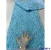 Vestido Francês Lantejoulas Bordado Bolha Vestido de Casamento Tecido Renda Lantejoulas de Noiva Tecido Renda