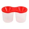 Taza para Lavar Pinceles de Pintura Infantil DIY Arte Graffiti Pintura Taza de Plástico Antiderrames con Tapa Pizarra Pizarra Taza para Pintura