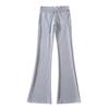 Estilo americano otoño e invierno 2023 chica popular retro cintura baja rizo ligeramente picante pantalones deportivos para mujer pantalones de campana hasta el suelo pantalones casuales de pierna ancha