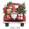 Carro de Desenho Animado de Natal Impressão por Transferência de Calor DIY Adesivos de Roupa Impressão por Transferência de Calor Logotipo Impressão Offset Adesivos de Passar Padrão
