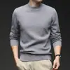 Suéter Jacquard de Hilo Fino para Hombre de 450g, Camisa Base de Punto Casual de Cuello Redondo Otoño e Invierno 2025, Suéter para Hombre
