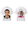 2026 Transfronterizo Primavera/Verano Mac Miller Nuevo Estilo Americano Cuello Redondo 300g Algodón Puro Hombro Caído Peso Pesado Manga Corta Camiseta Básica para Hombre