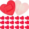 Producción al por mayor transfronteriza de fábrica de Vendas con forma especial de corazón rojo, Vendas lindas con forma de corazón de dibujos animados