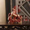 Nuevo Adorno de Caballo y Lingote Vintage de Latón Macizo, Año del Caballo, Adorno de Decoración de Escritorio de Buena Fortuna
