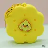 Bolsa de Silicone com Furo Estilo Desenho Animado Mini Carteira de Moedas Bolsa de Cosméticos DIY Bolsa para Fones de Ouvido Pingente de Chaveiro Presente