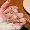 Pulsera de Lazo Micro-Pavimentada con Circonita Super Hada para Mujer, Pulsera de Cristal de Lujo Ligero de Alta Gama, Popular Pulsera Exquisita con Cierre Deslizante