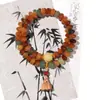 Pulsera de Semillas de Bodhi con Ábaco de la Fortuna del Loto de la Suerte para Mujer, Artículo Cultural Estilo Chino, Pulsera de Cuentas de Oración Budista de Doble Círculo para Parejas