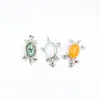 Colgante Broche Doble Uso Tortuga Pequeña Incrustaciones de Cristal Piedra Natural Multicolor Pin Exagerado Moderno Joyería de Comercio Exterior
