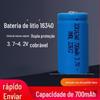 Bateria de lítio 16340 recarregável 3.7V4.2V luz laser lanterna LED iluminação 700mAh grande capacidade